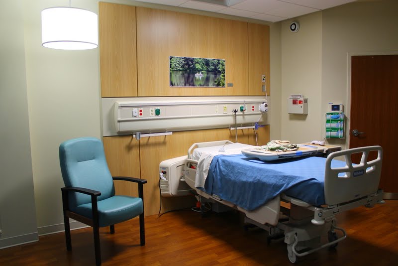Original photography printed on acrylic is easy to clean in hospital patient room