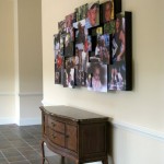 Specialty art project - multiple levels of images floated on a 5' x 9' frame