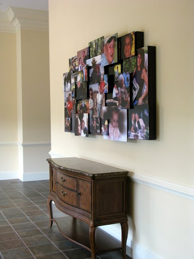 Specialty art project - multiple levels of images floated on a 5' x 9' frame